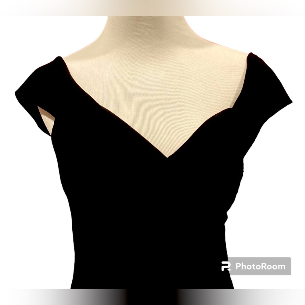 Song of Love Black Off the Shoulder Maxi Dress